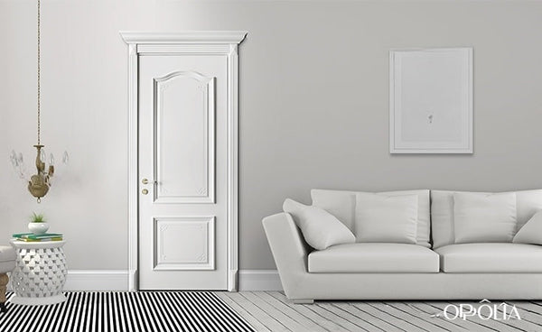 Raised Door in White Lacquer Finish OBD21-008