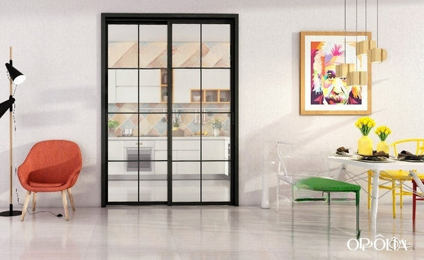 Bathroom and Kitchen Door with Glass OBD21-010