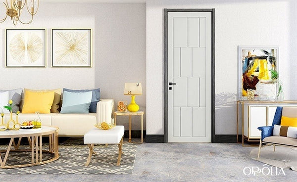 Modern White Lacquer Wood Single Door OBD21-011