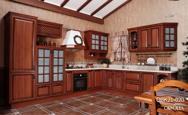 Traditional Wooden European Kitchen Furniture OBK21-020