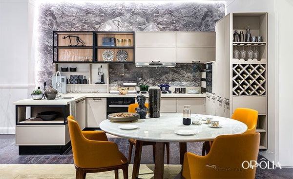 Industrial Style PVC U Shaped Kitchen Cabinets OBK21-003