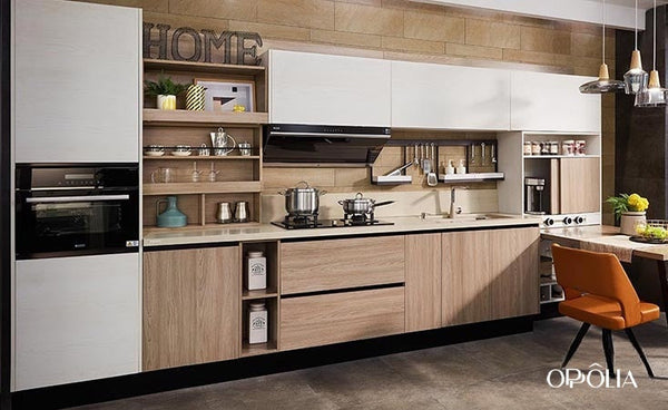 Simple Kitchen Units One Wall Cabinets OBK21-019