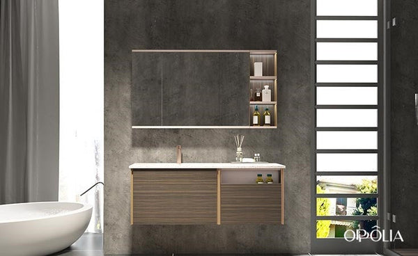 Modern Brown Bathroom Cabinet PLWY20101