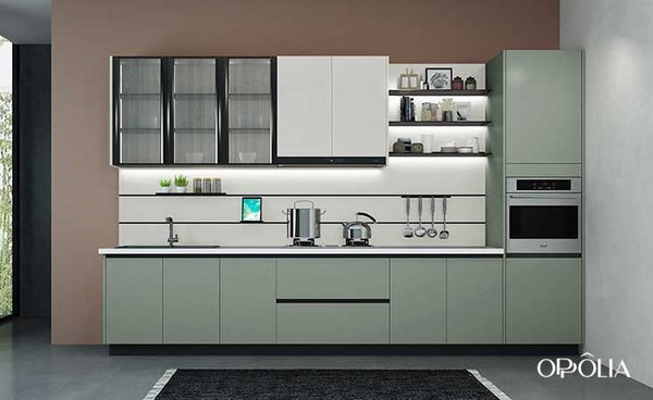 Melamine Kitchen Cabinets Simple Style BLCC20002