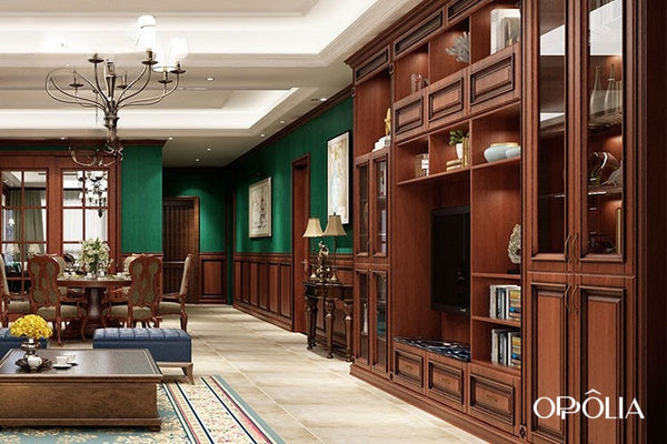 Traditional PVC Shaker Cabinets Home Furniture OBK22-007