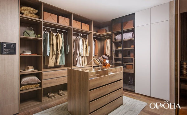 Modern Walk-in Closet with Island OBW22-002