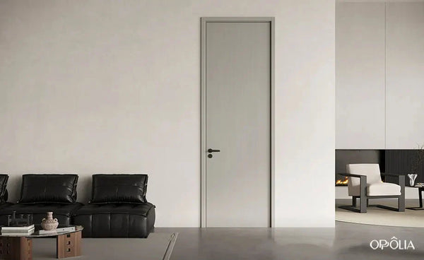 Gray Flat WPC Interior Door - YDM001D