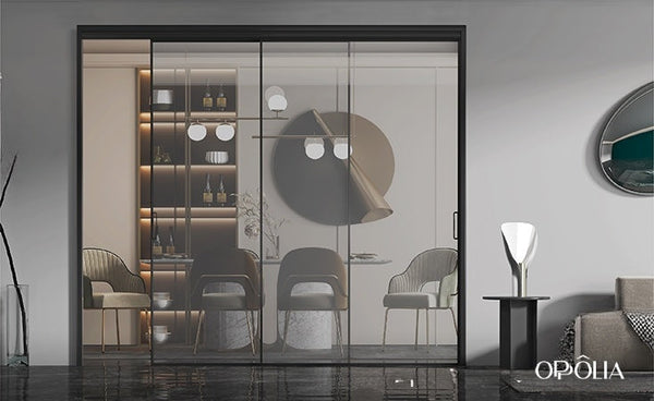 Black Frame 3 Door Sliding Glass Door YDP032G