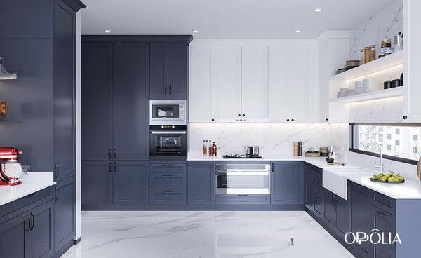 Blue Shaker Cabinets Ready To Assemble