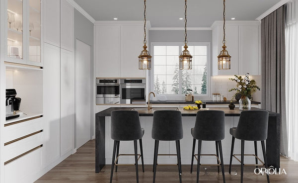 Contemporary Handleless Shaker Kitchen OBK22-PVC01