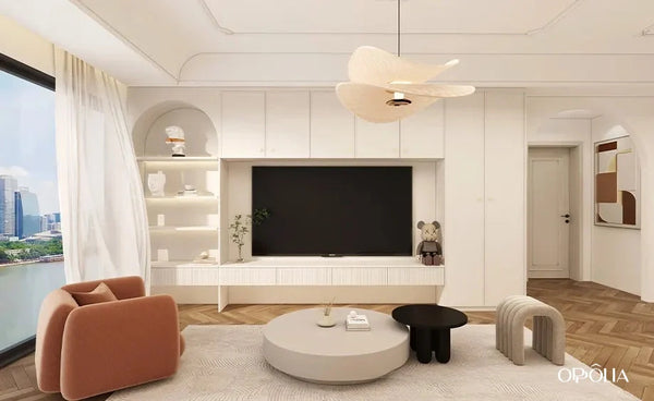 Cream Interior Design Warm White Fitted Furniture OB23-Apart02