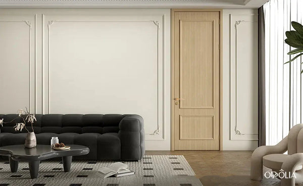 French Plane Tree Wood WPC Door - YDM003D