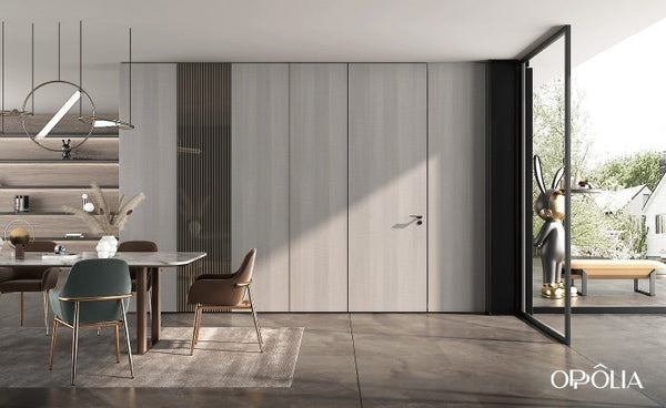 Grey Wood Extra Tall Flush Door OBD22-PVC01