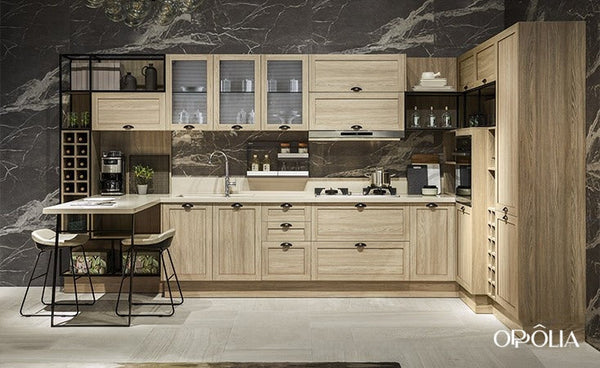 Classic Wood Grain Kitchen Cabinet OBK21-032