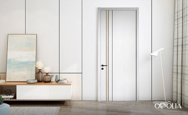 Light Grey PVC Wooden Designer Flush Door YDC022D