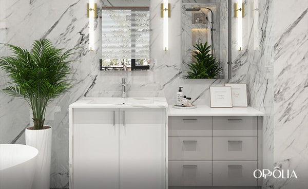Modern Bathroom Vanity With Light OBV22-AL