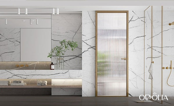 Single Frosted Glass Door for Bathroom YDP032D