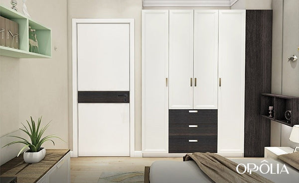 White and Oak Wood Single Door YDL015D