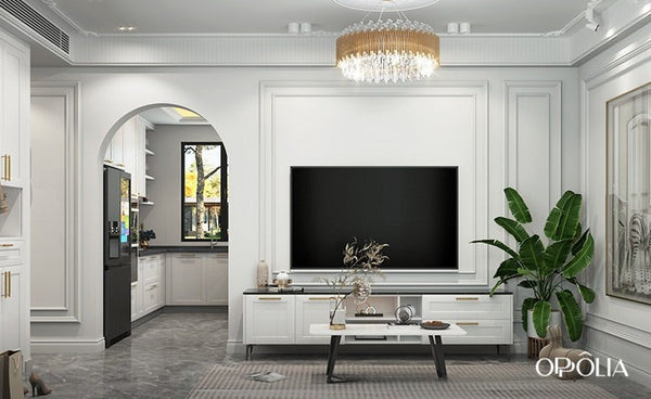 White Shaker Style Cabinetry for House in Canada OB22-Villa06